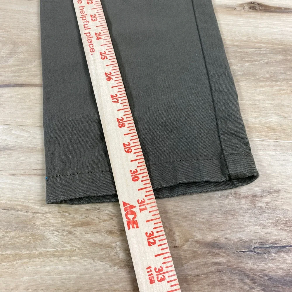 Mugsy Jeans Olives Mens 32x32 Dark Olive Green Chino‎ Pants K6PNOL Stretch